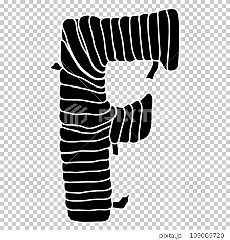 (Uppercase) Mummy Halloween font design (Uppercase) Mummy Halloween font design 109069720