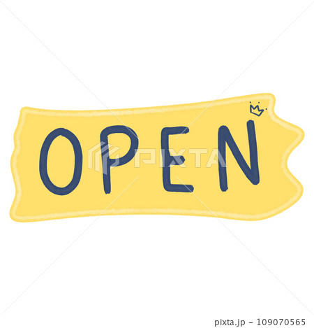 Open sign のイラスト素材 [109070565] - PIXTA