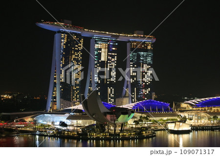 マリーナベイサンズ 夜景 マリーナベイサンズ 夜景 109071317