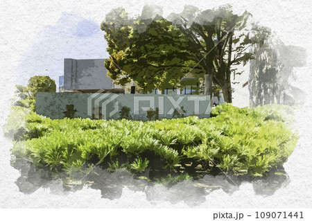 水彩画風 東京三宅坂 最高裁判所 東京都千代田区 水彩画風 東京三宅坂 最高裁判所 東京都千代田区 109071441