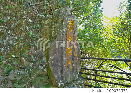 【中津耶馬渓 (青の洞門)】 大分県中津市本耶馬渓町曽木 109072575