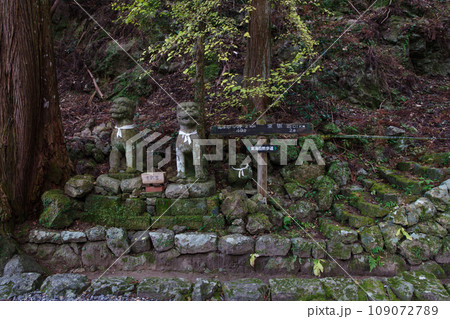 鳳来寺山の石像　東海自然歩道 109072789