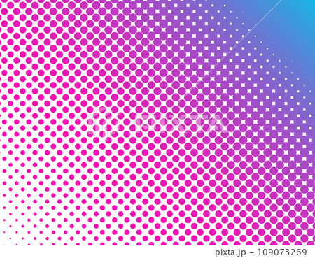 ハーフトーン背景素材/ピンク・紫 109073269