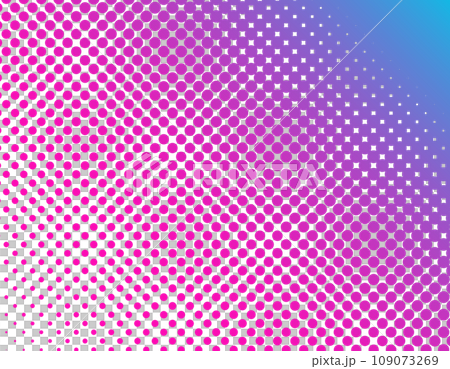 ハーフトーン背景素材/ピンク・紫 109073269