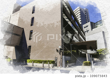 水彩画風 東京三宅坂 日本芸術文化振興会 東京都千代田区 水彩画風 東京三宅坂 日本芸術文化振興会 東京都千代田区 109073843