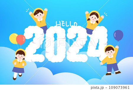 Hello 2024 Person Illustration  109073961