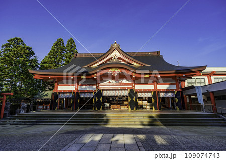 富山市街　日枝神社　拝殿　富山県富山市 109074743