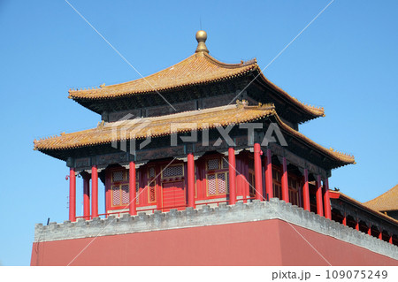 Solemn Tower, The Meridian Gate Wumen in the Forbidden City, Beijing Solemn Tower, The Meridian Gate Wumen in the Forbidden City, Beijing 109075249
