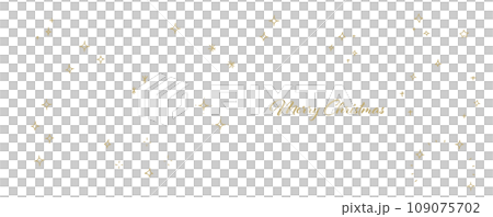 Christmas hand drawn glitter illustration material set 109075702