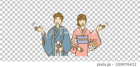 着物　紹介　説明　人物 109076412