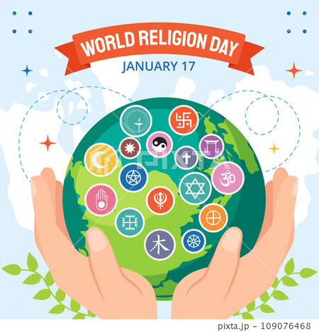 Religion Day Social Media Illustration Flat Cartoon Hand Drawn Templates Background Religion Day Social Media Illustration Flat Cartoon Hand Drawn Templates Background 109076468