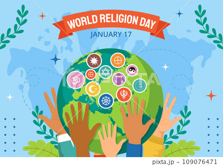 Religion Day Social Media Background Flat Cartoon Hand Drawn Templates Illustration Religion Day Social Media Background Flat Cartoon Hand Drawn Templates Illustration 109076471