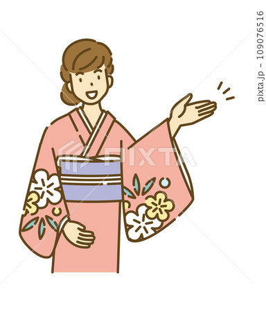 着物　紹介　説明　人物 109076516