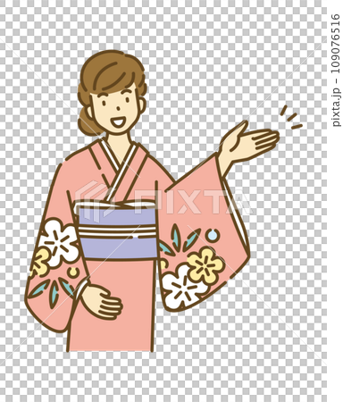 着物　紹介　説明　人物 109076516