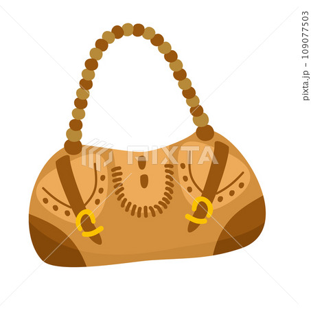 Women small elegant handbag. Vector isolated illustration. Women small elegant handbag. Vector isolated illustration. 109077503