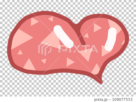Hand drawn heart doodle. 109077553