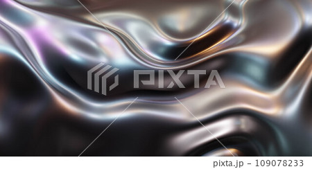 A detailed close-up of a shiny metallic surface in a 3D rendered illustration 3d render illustration A detailed close-up of a shiny metallic surface in a 3D rendered illustration 3d render illustration 109078233