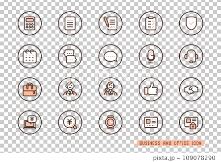 業務圖標集合約、報價、諮詢粉紅色圓圈圖標 業務圖標集合約、報價、諮詢粉紅色圓圈圖標 109078290