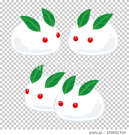 雪うさぎセット 雪うさぎセット 109082304