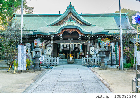 山口県下関市長府の乃木神社 拝殿 山口県下関市長府の乃木神社 拝殿 109085584