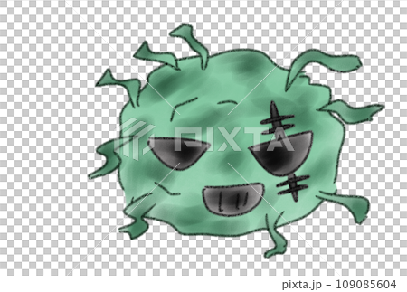 毒々しいばい菌のイラスト 109085604