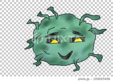 毒々しいばい菌のイラスト 109085606