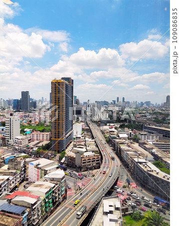 Tall buildings and traffic in Bangkok Tall buildings and traffic in Bangkok 109086835