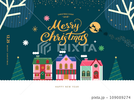 Christmas illustration. Web-Baner. POP-UP 109089274