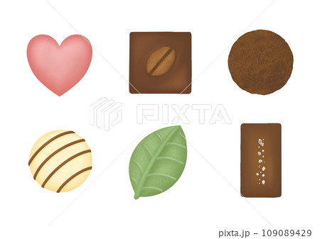 色々なチョコレートのイラスト 109089429