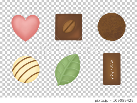 色々なチョコレートのイラスト 109089429