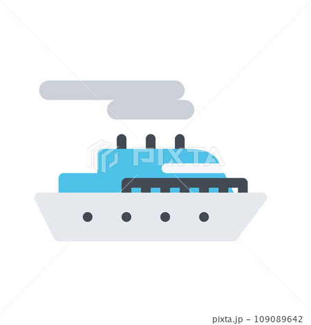design vector image icons motor ship 109089642