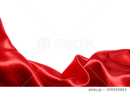 red satin fabric 109089863