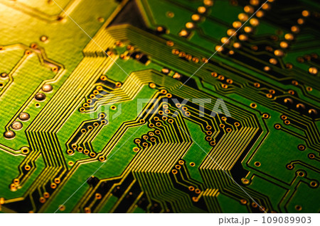 Electronic circuit board close up Electronic circuit board close up 109089903