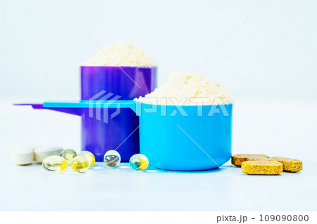 Closeup sport food supplements Closeup sport food supplements 109090800