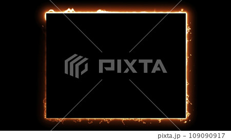 Abstract fire square 109090917