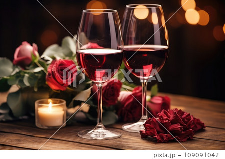 A Cozy Evening: Wine, Candlelight, and Romance 109091042