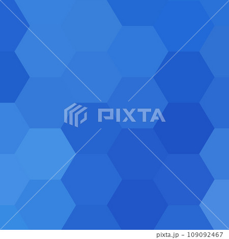 blue background with hexagons 109092467