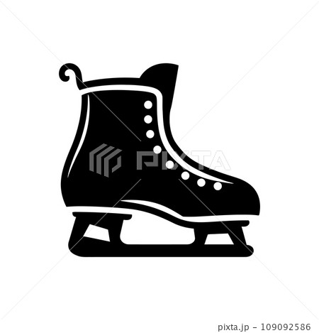 Ice skates icon - Simple Vector Illustration 109092586