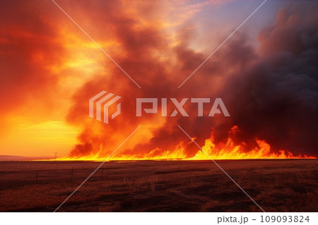 Fire on the field 109093824