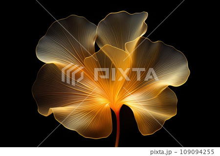 Pattern of gingko biloba leaf 109094255