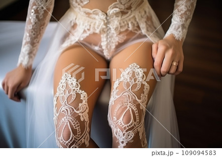 Bride's outfit under the wedding dress Bride's outfit under the wedding dress 109094583