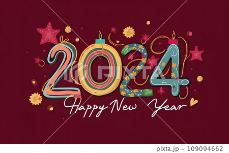 Happy New Year Typographic Odyssey Happy New Year Typographic Odyssey 109094662