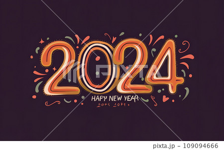 Vivid Typeface Celebrations: Happy New Year! 109094666
