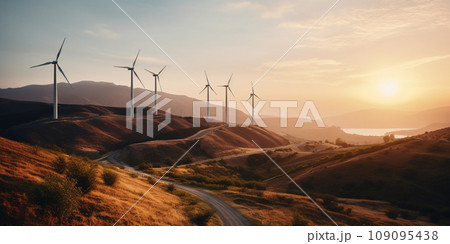 Generative ai illustration. Green energy. High quality illustration Generative ai illustration. Green energy. High quality illustration 109095438