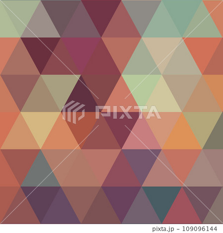 Abstract geometrical seamless pattern. Vector triangle ornament with rose and gold colors. Simple texture, print.Abstract geometrical seamless pattern. Vector triangle ornament with rose and gold colo 109096144