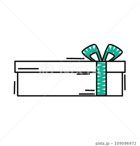 Christmas present icon Cartoon sketch style Vector Christmas present icon Cartoon sketch style Vector 109096972