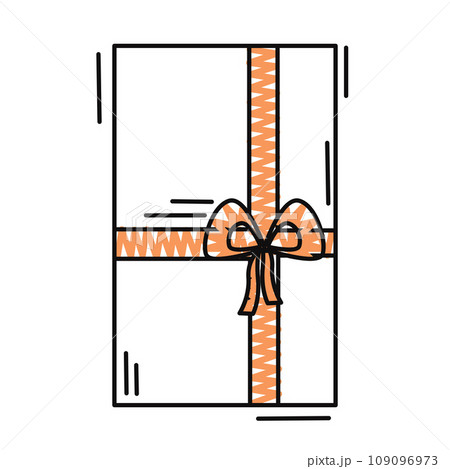 Christmas present icon Cartoon sketch style Vector 109096973