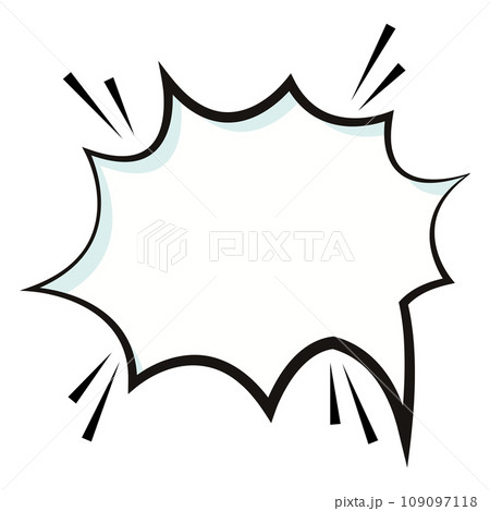 Empty comic bubble chat Vector 109097118