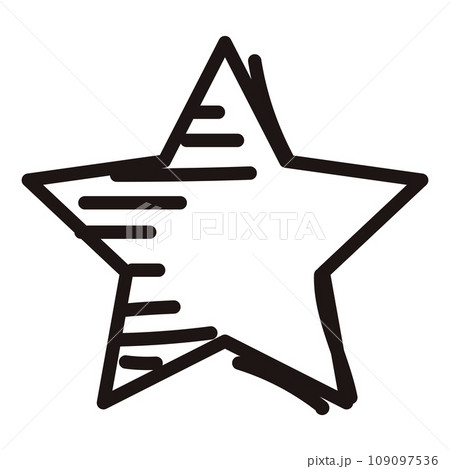 Isolated star shape sketch icon Vector 109097536