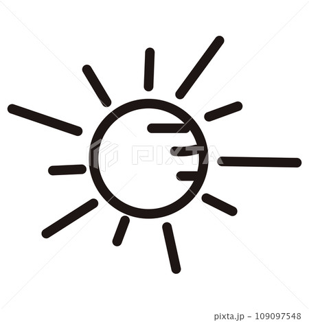 Isolated sun sketch icon Vector Isolated sun sketch icon Vector 109097548
